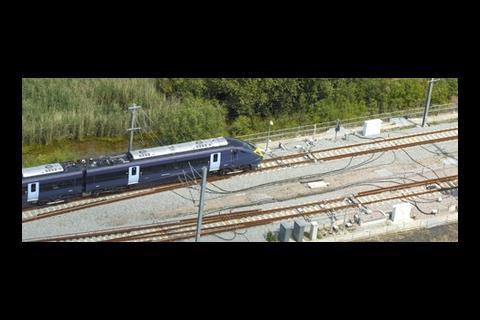 HS1 trains running from St Pancras to Ashford and Ebbsfleet